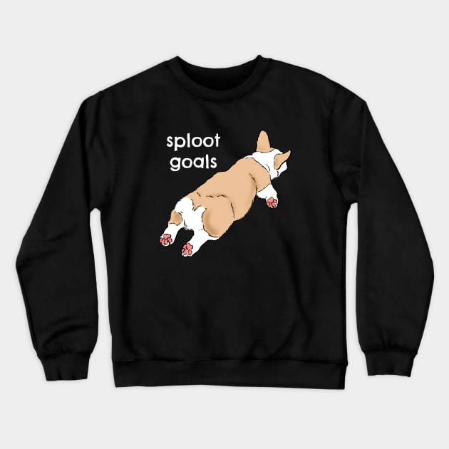 Funny Corgi Sploot Crewneck Sweatshirt by sockdogs